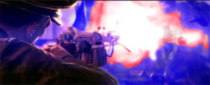 Edward Richtofen using the Wunderwaffe DG-2