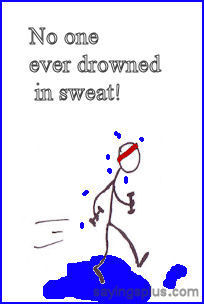 Learn to run when feeling the pain: then push harder.
