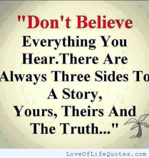 Don’t believe everything you hear