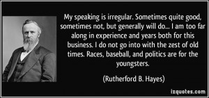 My speaking is irregular. Sometimes quite good, sometimes not, but ...