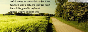 back road Profile Facebook Covers