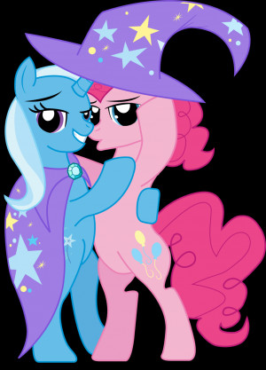 Pinkie Pie and the Great and Powerful Trixie by ShiningParadox