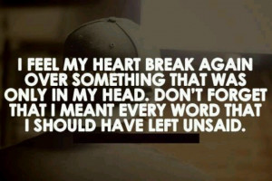 Some things are better left un-said!