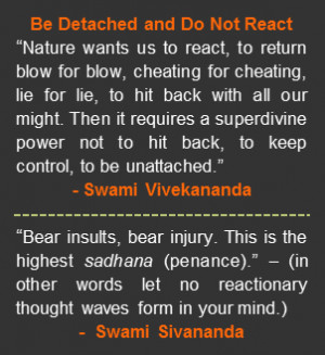 ... quote by Swami Vivekananda. “Bear insults, bear injury. This is the