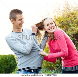 Sister And Brother Fighting Stock Photos, Illustrations, and Vector ...