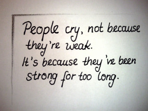 quotes about not crying
