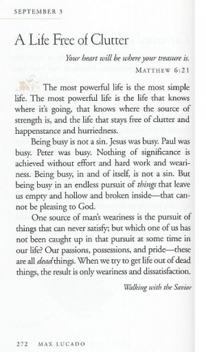 You Are Special Max Lucado Quotes Of clutter by max lucado