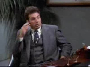 Kramer getting fired (from a job he doesnt even work at.)