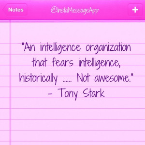 Quote from The Avengers by Tony Stark