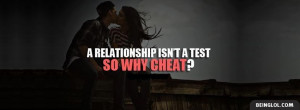 Relationship Isnt A Test Facebook Timeline Cover