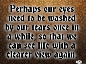 Perhaps Our Eyes Need