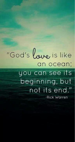Gods Love is like an Ocean