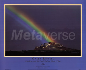 Rainbow Over The Potala Palace by Galen Rowell art print