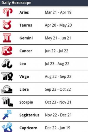 Daily Horoscopes - screenshot