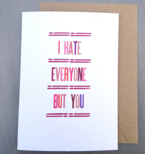 Funny Anti Valentine Card 