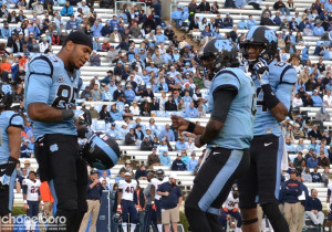 TE Eric Ebron led an impromptu dance-off during a time-out.