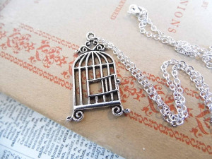 Jane Eyre Quotes With Page Numbers Jane eyre birdcage necklace by
