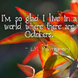 Fall, autumn, quotes, sayings, image, l.m. montgomery