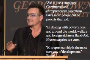 Bono Sings the Praises of Capitalism