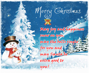 Greetings Quotes For Christmas “By Christmas Snowman”