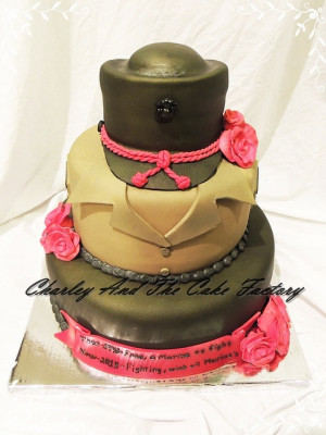 Marine Corps Women . Military cake. by Charley And The Cake Factory ...