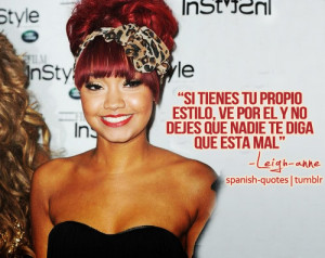 citas #español #frases #Little Mix #Leigh-Anne #spanish #quotes