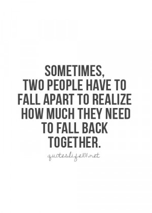 falling apart to get back together is creative inspiration for us. Get ...