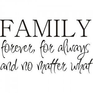 Personalize your living space with this family forever vinyl wall art ...