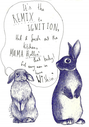 IGNITIONA lop-eared rabbit serenading another rabbit with an R Kelly ...