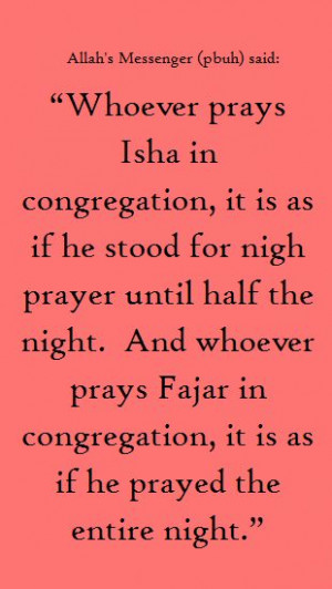 Praying in Congregation