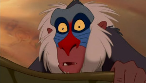 Rafiki finds out Simba is alive