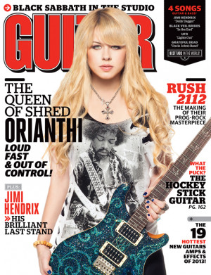 Orianthi,ocupa la portada del magazine Guitar World,