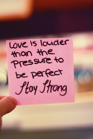 ... , lovely, perfect, pink, pressure, quote, strong, sweet, text, words