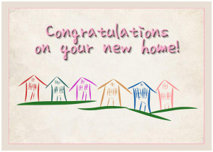 Congratulations New Home Greeting Card Digital Art