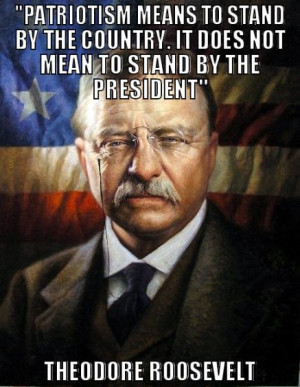 Patriotism means to stand