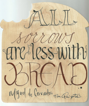 Don Quixote Cutting Board Quote