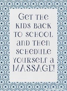 back to school massage is such a needed massage call or schedule ...