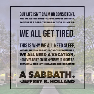 The Sabbath - A Day of Rest