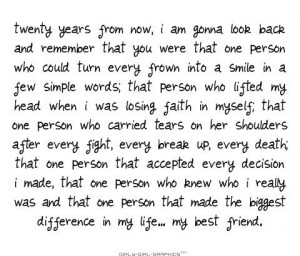 ... reason why you are not only my best friend, but you are my person