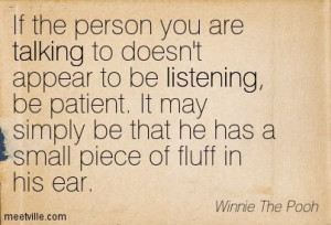 Eeyore Quote. Small piece of fluff.: Pooh Bears Ears, Small Pieces ...