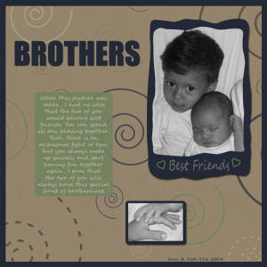 brother scrapbook page