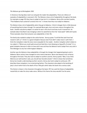 The Watsons go to Birmingham 1963 by xuyuzhu