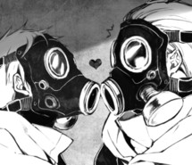 Anime Girl Wallpaper Gas Mask