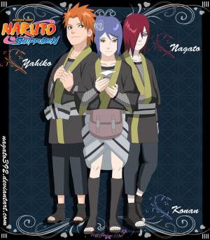 Yahiko Nagato Konan And Naruto
