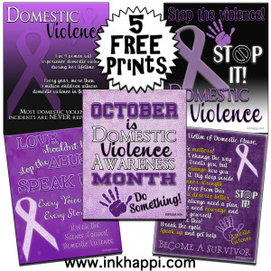 Domestic Violence Awareness Information & Prints