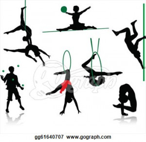 Gymnast Handstand Silhouette