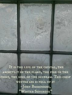 Winter Quote - Poetry - Photography - Jack Frost - Frost on Windows ...