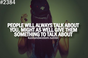 Don't care about what others think