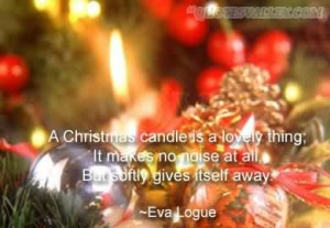 Christmas Candle Is A Lovely Thing