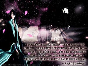 Bleach Quotes About Life Byakuya kuchiki quote #3 by